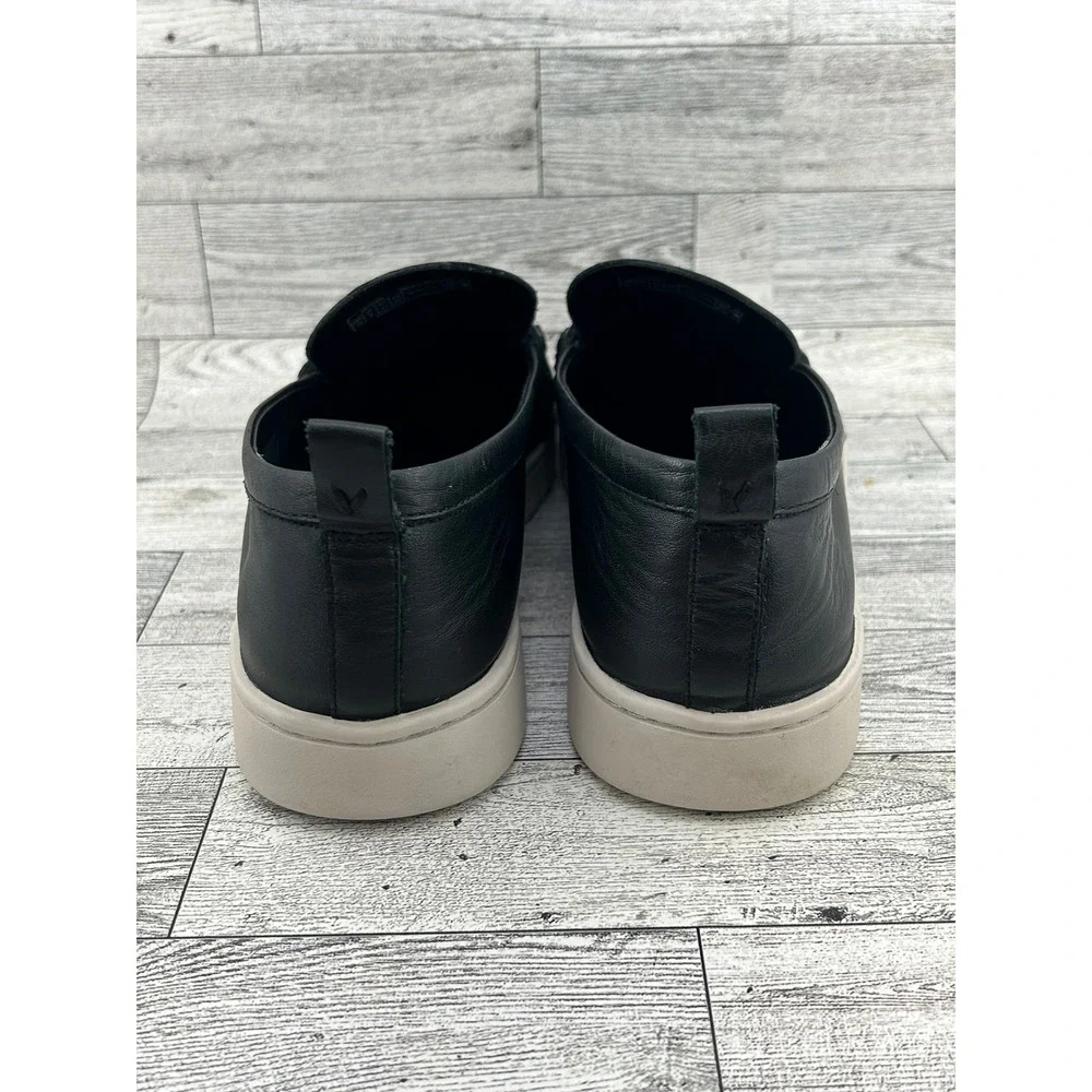 Vionic Uptown Black Leather Penny Loafer Lug Sole Platform‎ Sneakers Women Sz 10